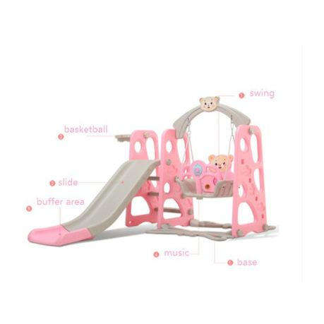 Kids 3-in-1 Swing and Slide Set