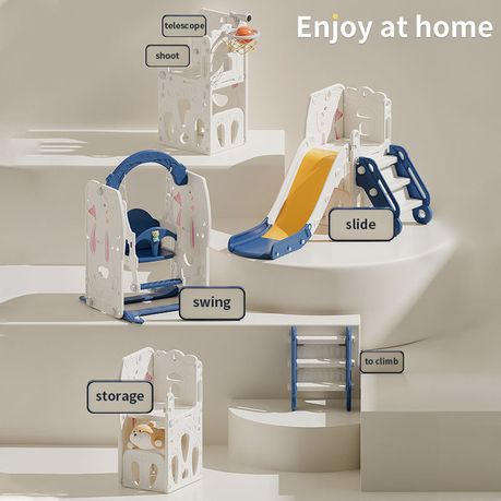 Slide and Swing Playset for Toddlers