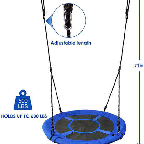 Outdoor Round Tree Swing (Saucer)