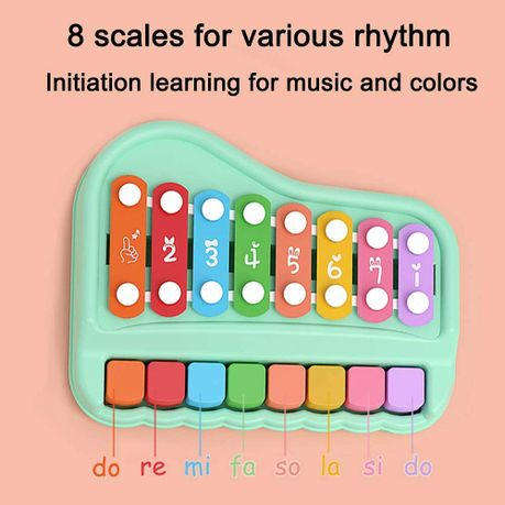 2 in 1 Piano Xylophone Musical Educational Toy For Kids