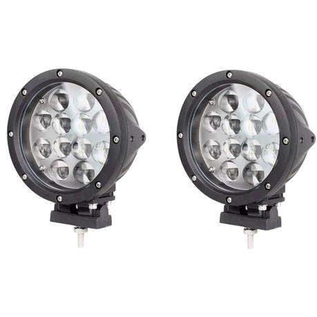 2PCS 60W Round LED Spotlight For Off-road Vehicles