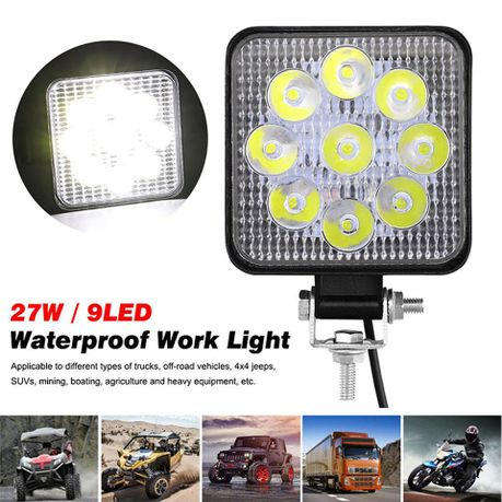 27W 3.5" Square Car Irradiation Lamp 2Piece
