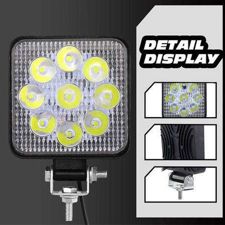 27W 3.5" Square Car Irradiation Lamp 2Piece