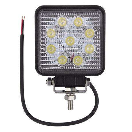 27W 8.5CM Square LED SUV Bakkie 4x4 Boat Motorcycle Headlight Spotlight
