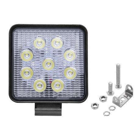 27W 8.5CM Square LED SUV Bakkie 4x4 Boat Motorcycle Headlight Spotlight