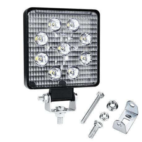 27W 8.5CM Square LED SUV Bakkie 4x4 Boat Motorcycle Headlight Spotlight