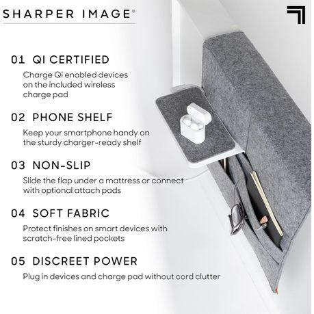 Wireless Charging Bedside Caddy HA-23