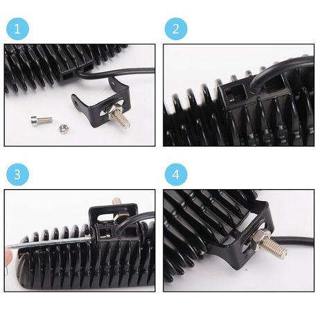 18W Spot Work Light Strip,Jeep Off-road Light Bar Waterproof for 2
