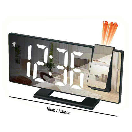 Projection Alarm Clock , Rememberable Digital LED Display Clock