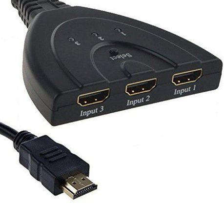 3-Port HDMI Switch with Pigtail Cable