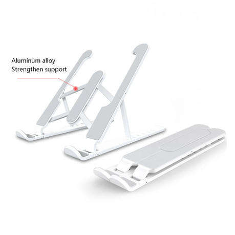 Adjustable Laptop Notebook Ipad Fold-able Portable Laptop Stand P1 - White