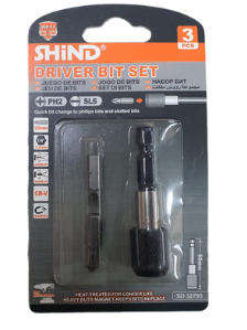Shind Driver Bit Set - 3 Piece
