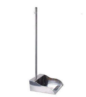 The Home Hub Long Handle Metal Dustpan