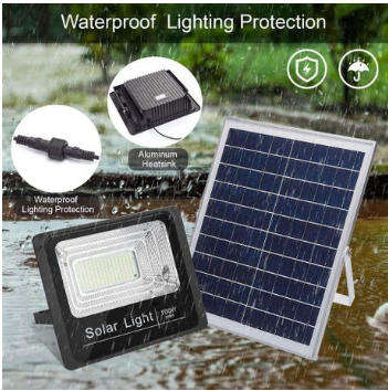 100W Solar LED Flood Light with Remote control