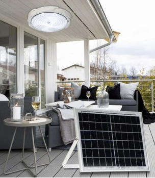 40W Solar Ceiling Light With Solar Panel