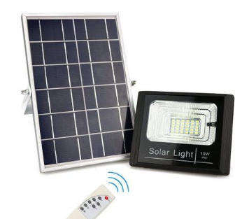LED Solar Flood Light With Remote Control - 10W