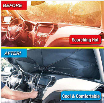 Foldable Car Windshield Sun Shade Umbrella