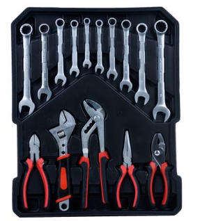 187 Piece Chrome Vanadium Professional Toolset - In Solid Carry Case