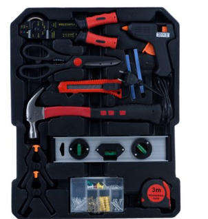 187 Piece Chrome Vanadium Professional Toolset - In Solid Carry Case