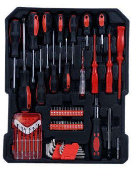 187 Piece Chrome Vanadium Professional Toolset - In Solid Carry Case