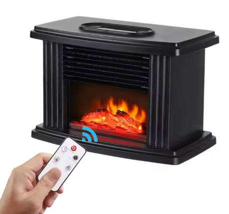 Portable Mini Rechargeable Heater PTC Heating Fan With Remote Control