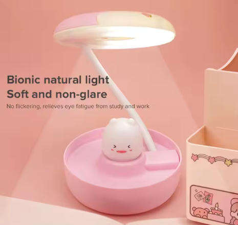 Electric Adjustable Cute Doughnut Night Light Indoor Mini Bedside Table Lamp