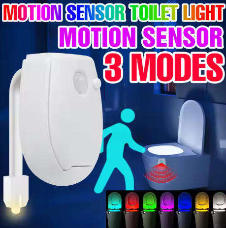 Smart PIR Motion Sensor Toilet Light Bowl Backlight WC Lighting LED Luminaria Lamp