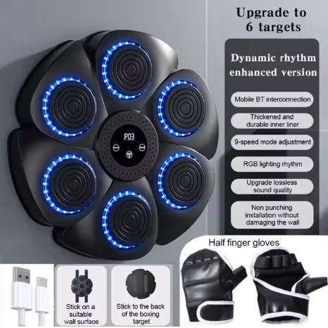 Machine Reaction Target Wall Mounted Exercise Training Punching Equipment Smart Boxing