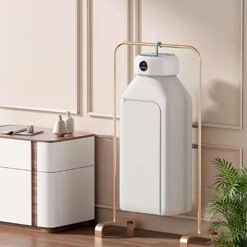 Portable Clothes Dryer, Foldable Portable Dryer with Timer Function for Light Clothing, Underwear, a