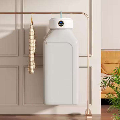 Portable Clothes Dryer, Foldable Portable Dryer with Timer Function for Light Clothing, Underwear, a