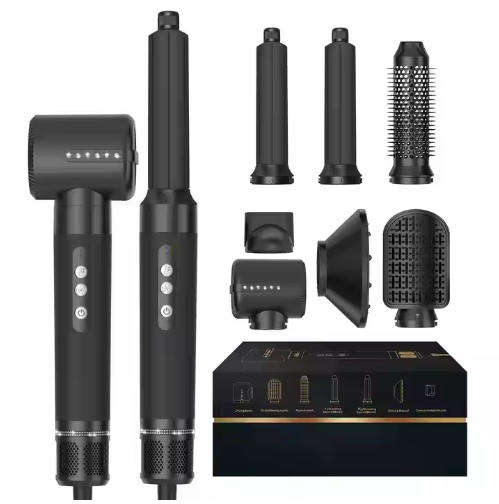 7 in 1 Hair Dryer Brush High Speed Blow Dryer Brush Set with Diffuser 110000 RPM Detachable Multi-st