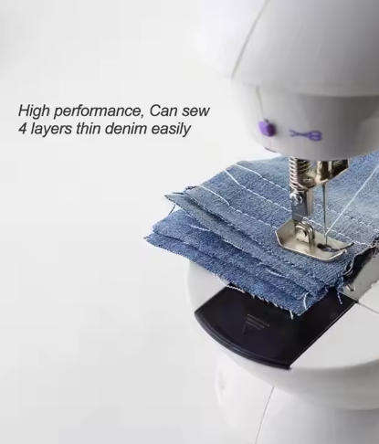 WENMILY Portable Sewing Machine Mini Sewing Machine Two-Wire Two-Speed Pedaling Mini Size