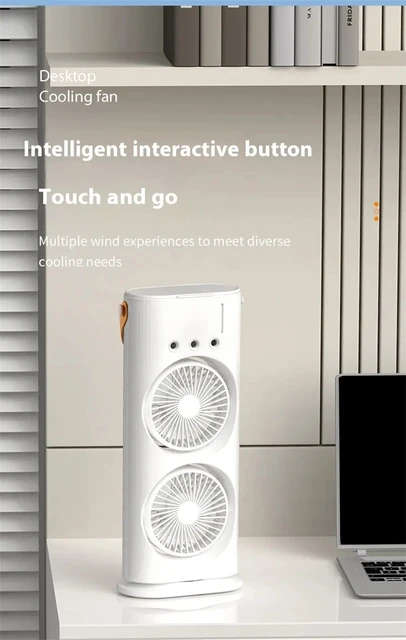 Double-Ended Spray Fan USB Rechargeable with Remote