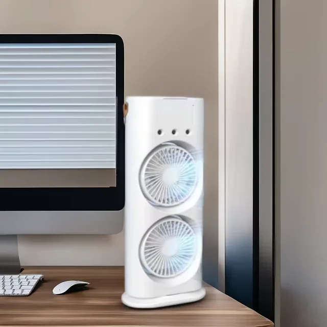 Double-Ended Spray Fan USB Rechargeable with Remote