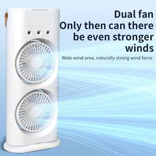 Double-Ended Spray Fan USB Rechargeable with Remote