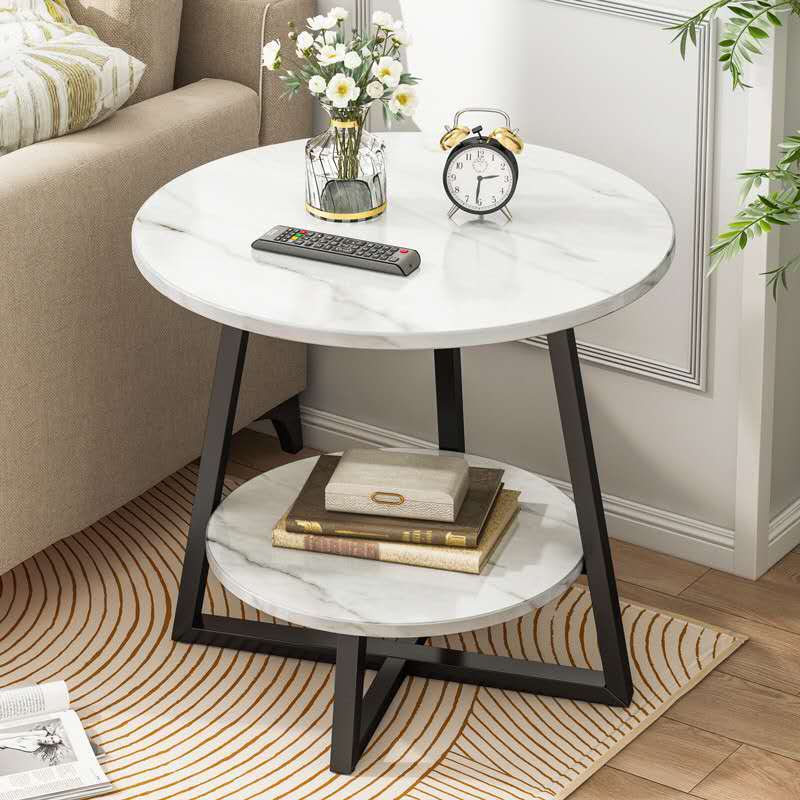 Nordic coffee table round small bedside coffee table balcony floor table living room furniture