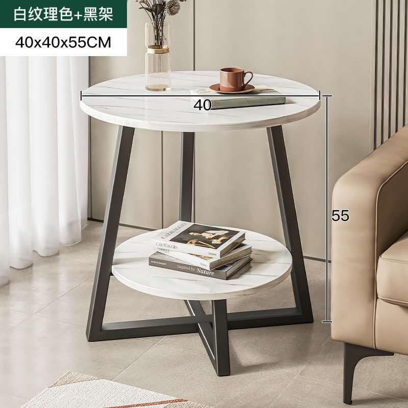 Nordic coffee table round small bedside coffee table balcony floor table living room furniture