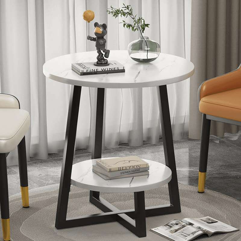 Nordic coffee table round small bedside coffee table balcony floor table living room furniture