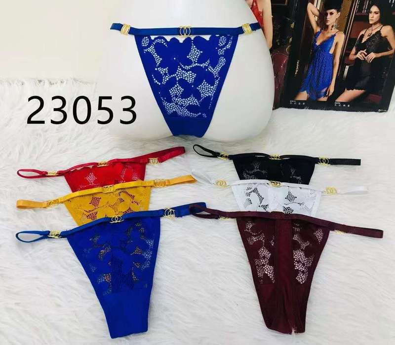 Women's Lace Thong Strappy Underwear Panties Pack of 6