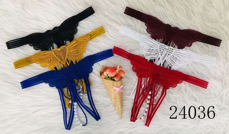 Women's Lace Thong Strappy Underwear Panties Pack of 6