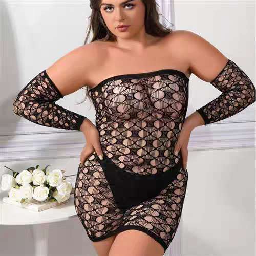 Women Sexy Fishnet Body Stocking  Lingerie Set
