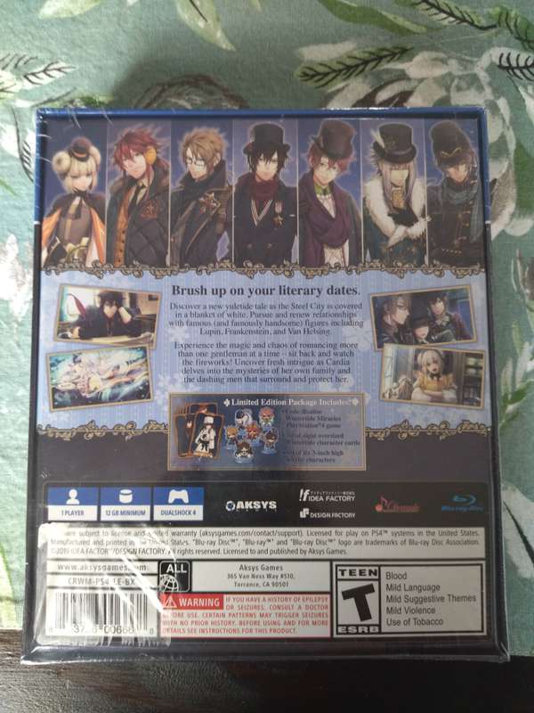 Code: Realize - Wintertide Miracles - Limited Edition Boxset (Still Sealed)  (PS4)
