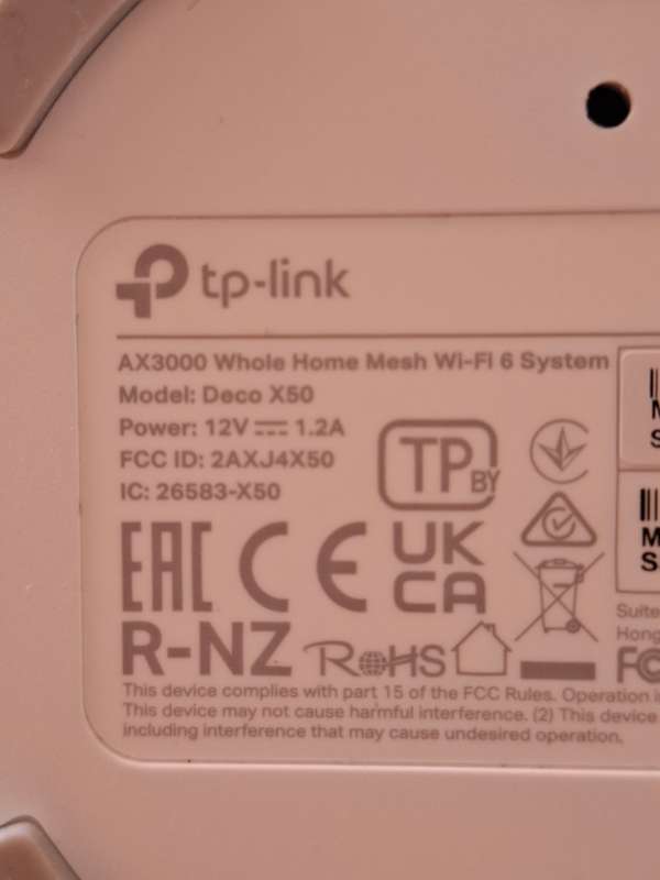 TP-Link Deco X50 (2-Pack) AX3000 Whole Home Mesh Wi-Fi 6 System