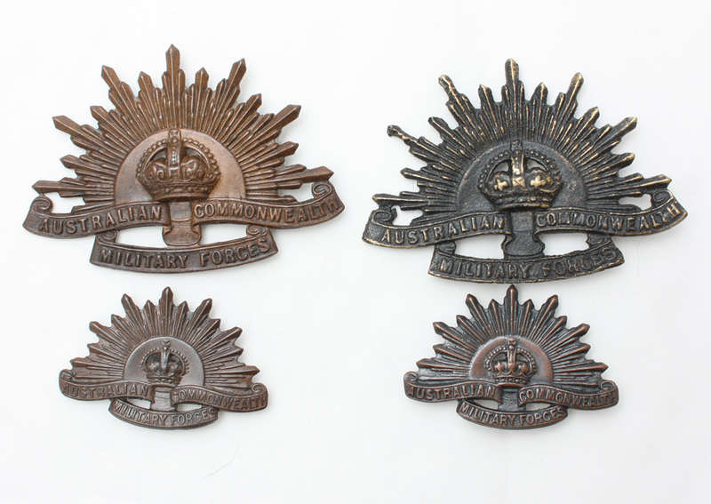 Australian Commonwealth Military Forces Badge x 4