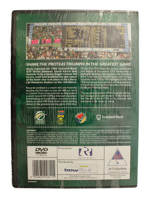 438 Cricket 2006 ODI Game DVD - South Africa vs Australia - New