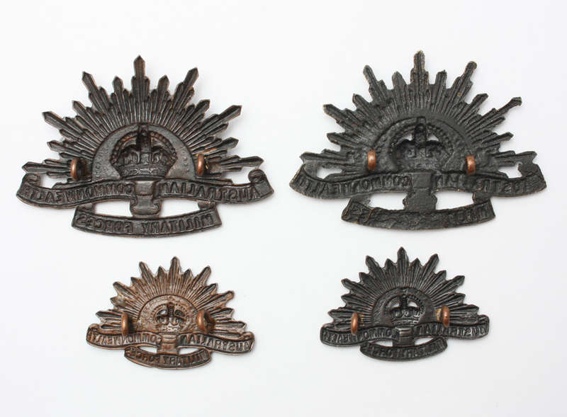 Australian Commonwealth Military Forces Badge x 4