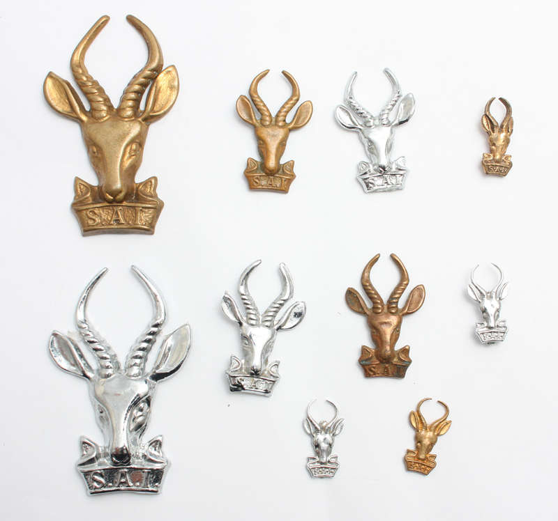 South African Infantry Bokkie Badges x 10 - SADF