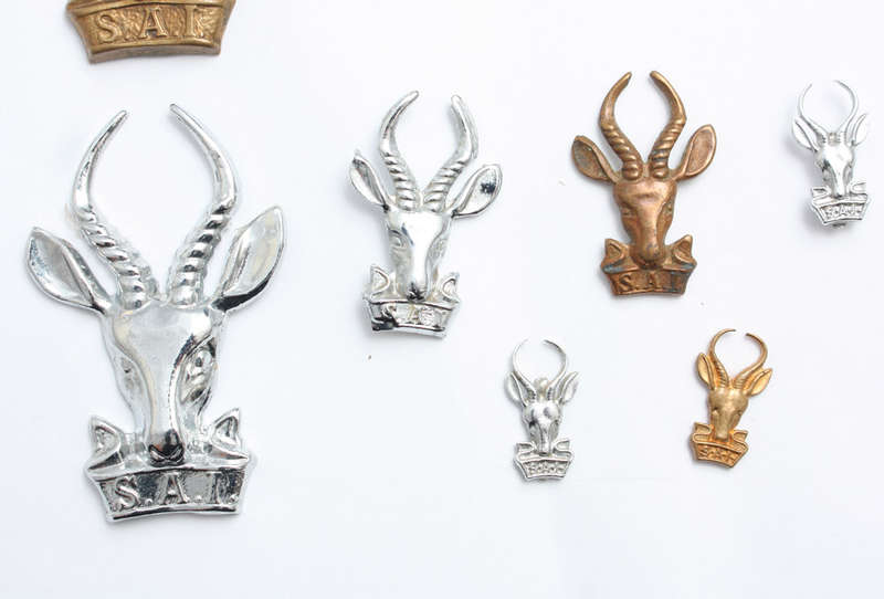 South African Infantry Bokkie Badges x 10 - SADF