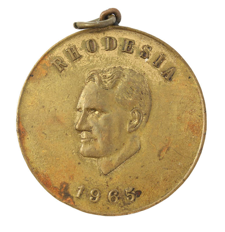 Rhodesian Independence Anniversary Medallion 1965/6