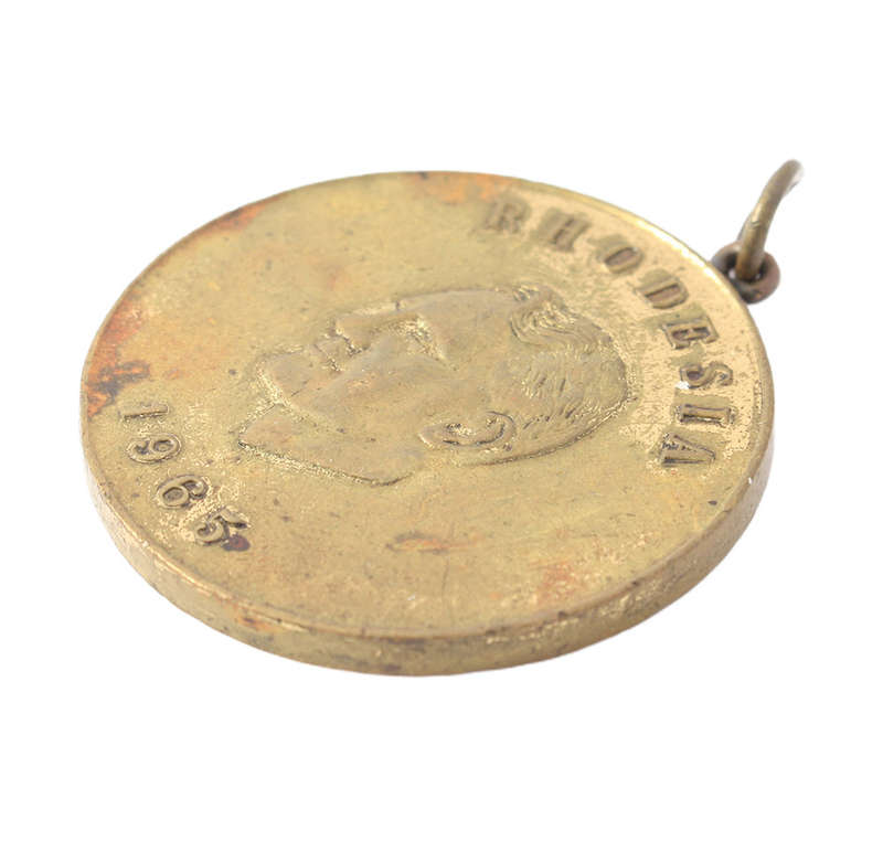 Rhodesian Independence Anniversary Medallion 1965/6